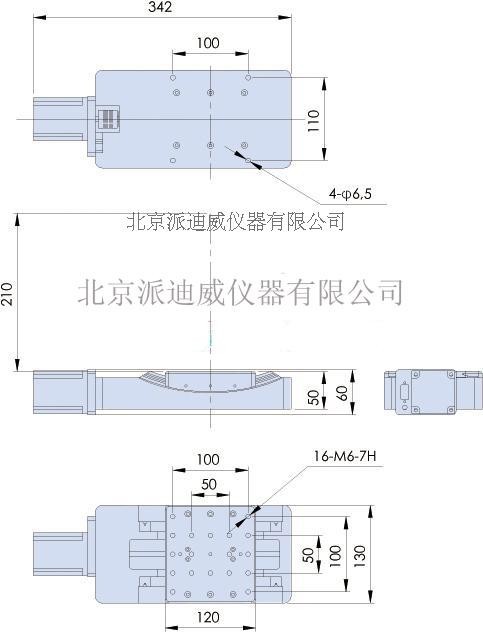 PT-GD305 電動高精度角位臺 蝸輪蝸桿 角度儀 位移臺 電動位移臺