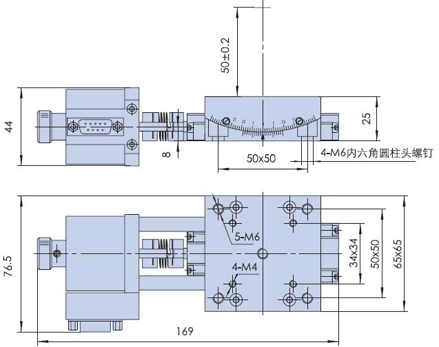 PJ110-15(XY軸)高精電動(dòng)角位臺XY弧擺臺測角儀
