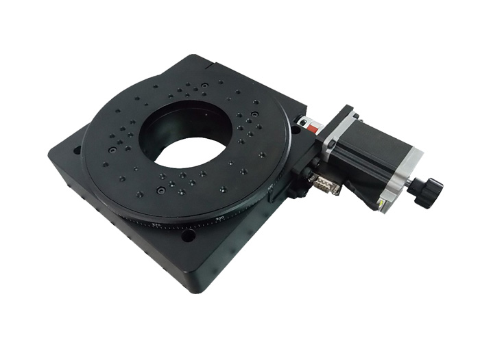 PX110-200精密電動旋轉臺 蝸輪蝸桿 中空旋轉臺 定位臺 分度盤